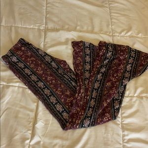 Pattern Flare Pants